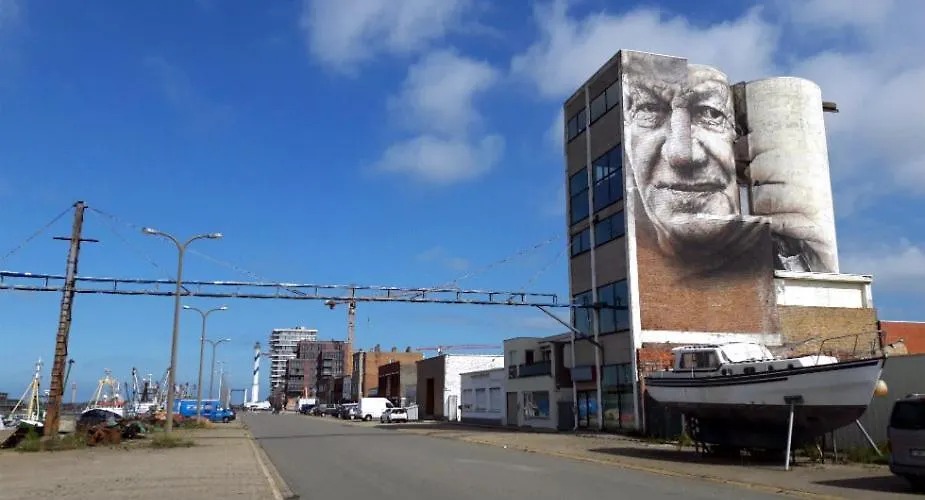 Daire Appartement Cousteau - Terras, Zeezicht, Marina Oostende